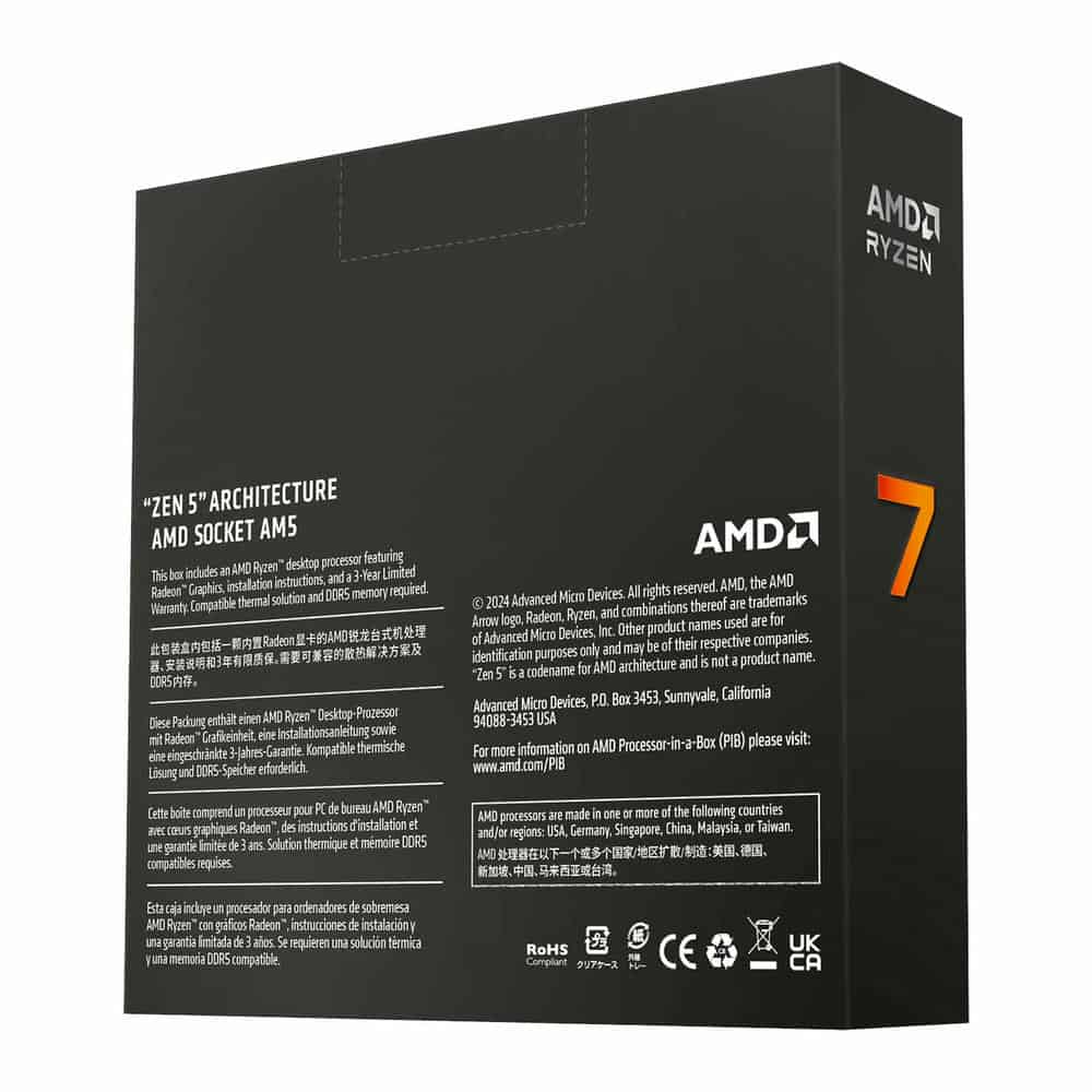 (image for) AMD Ryzen 7 9700X 8 Core AM5 CPU/Processor